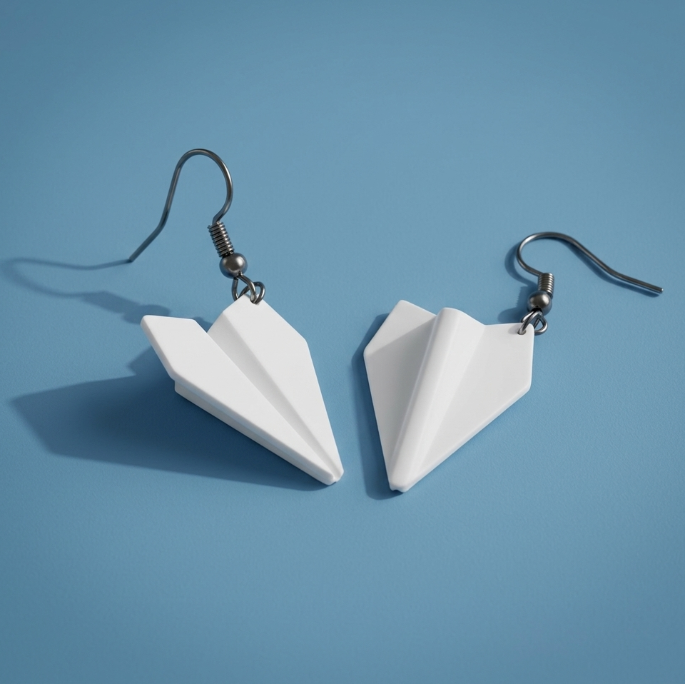 Aretes – Avioncito de Papel | Misión Accesorio Delivered