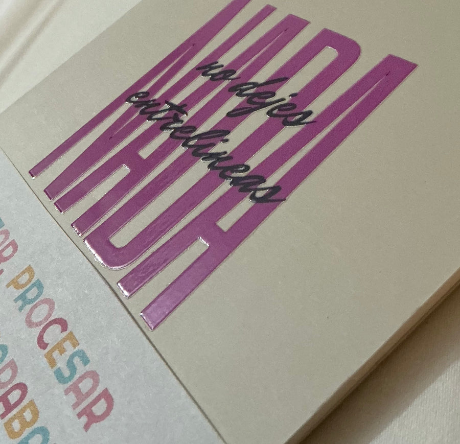 Libreta – No dejes NADA entre líneas