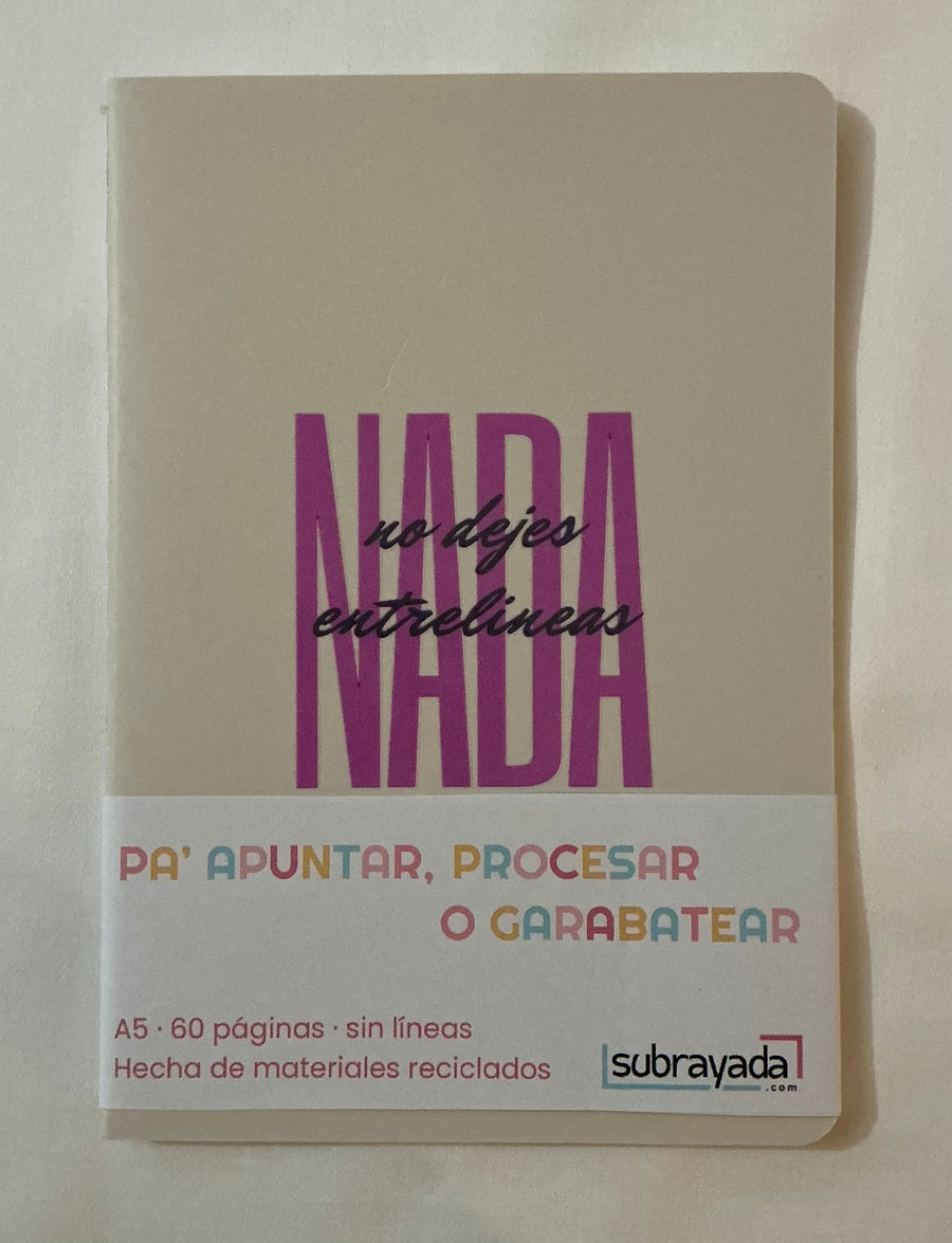 Libreta – No dejes NADA entre líneas