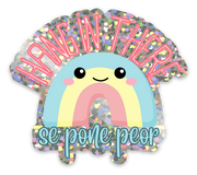 Glitter Sticker - Hang in There