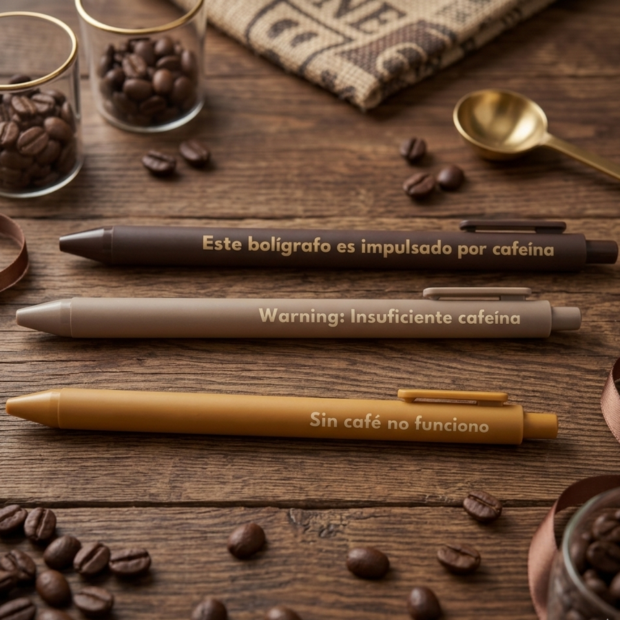 Set de 3 Bolígrafos - No me hablen antes del café