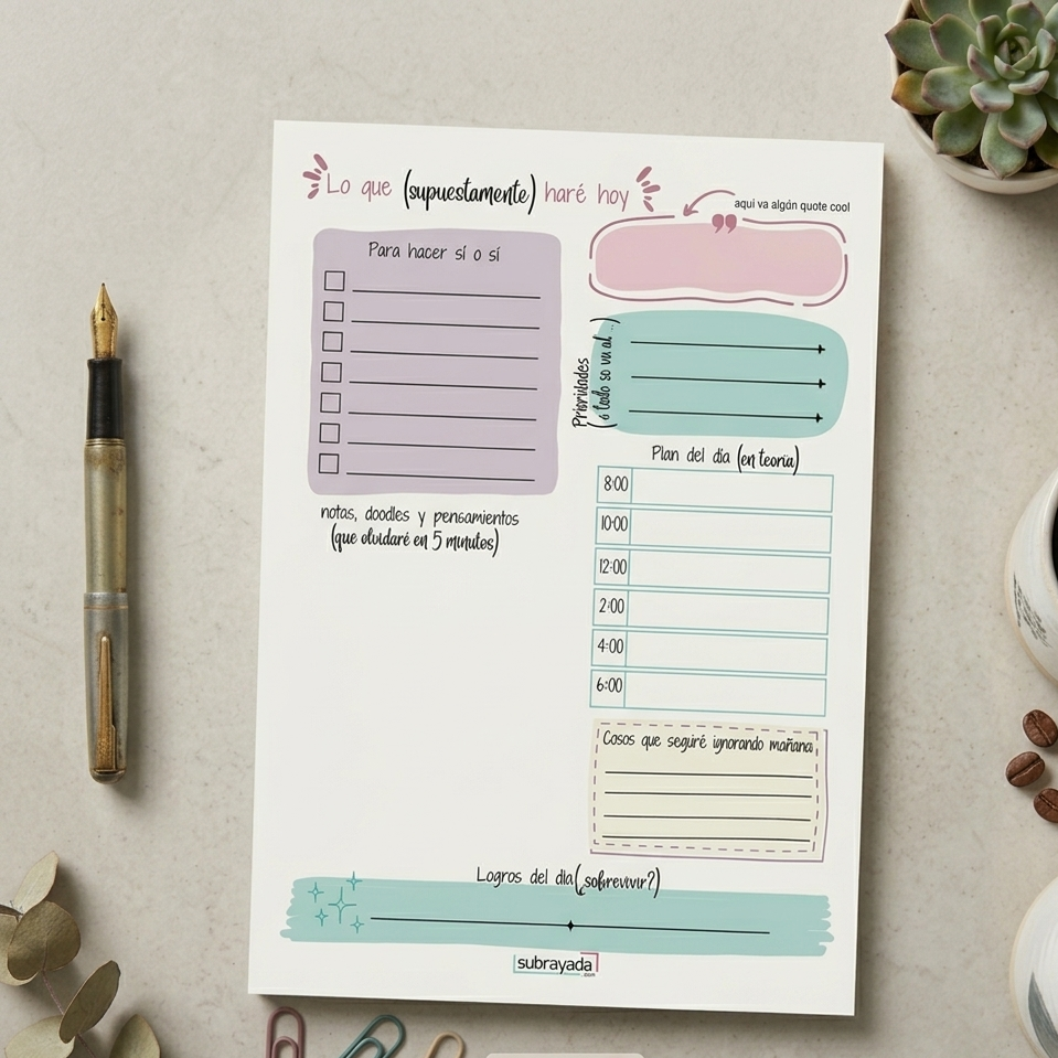 Notepad - Daily Planner | Pa' organizar tu día sin estrés