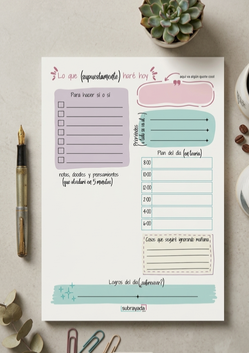 Notepad - Daily Planner | Pa' organizar tu día sin estrés
