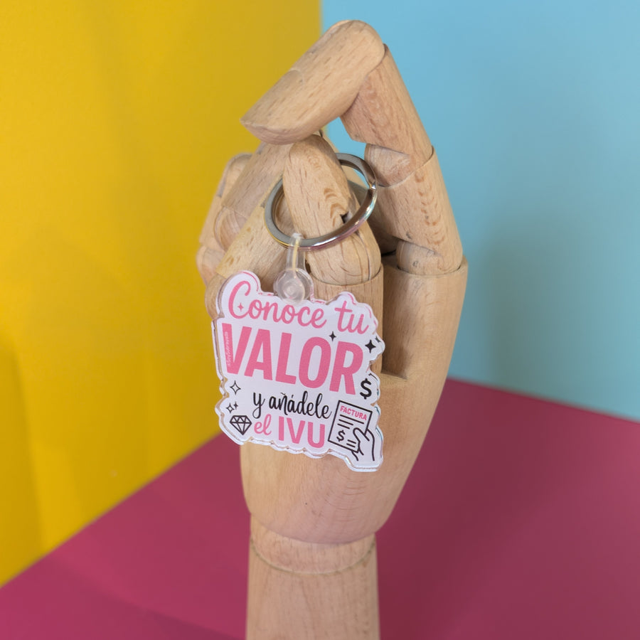 Llavero "Conoce tu Valor y Añadele IVU"