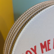 Mousepad – Hoy me levanté con ganas de no cooperar | Mousepad redondo con frase divertida