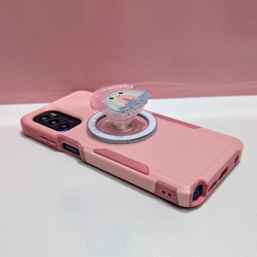 Grip magnético para celular – “Hang in There”