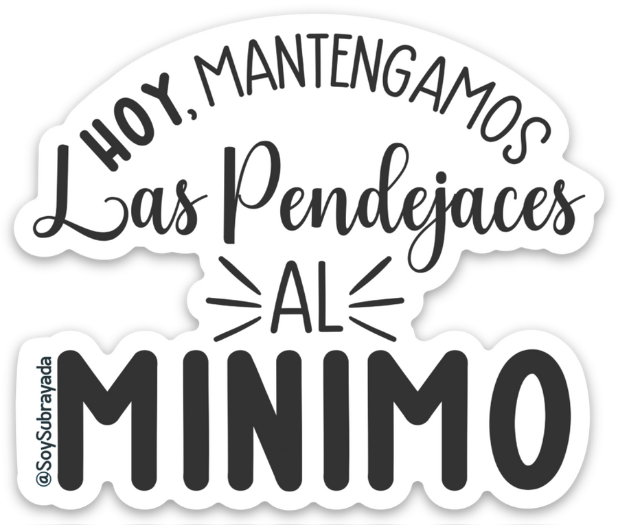 Sticker - Al minimo