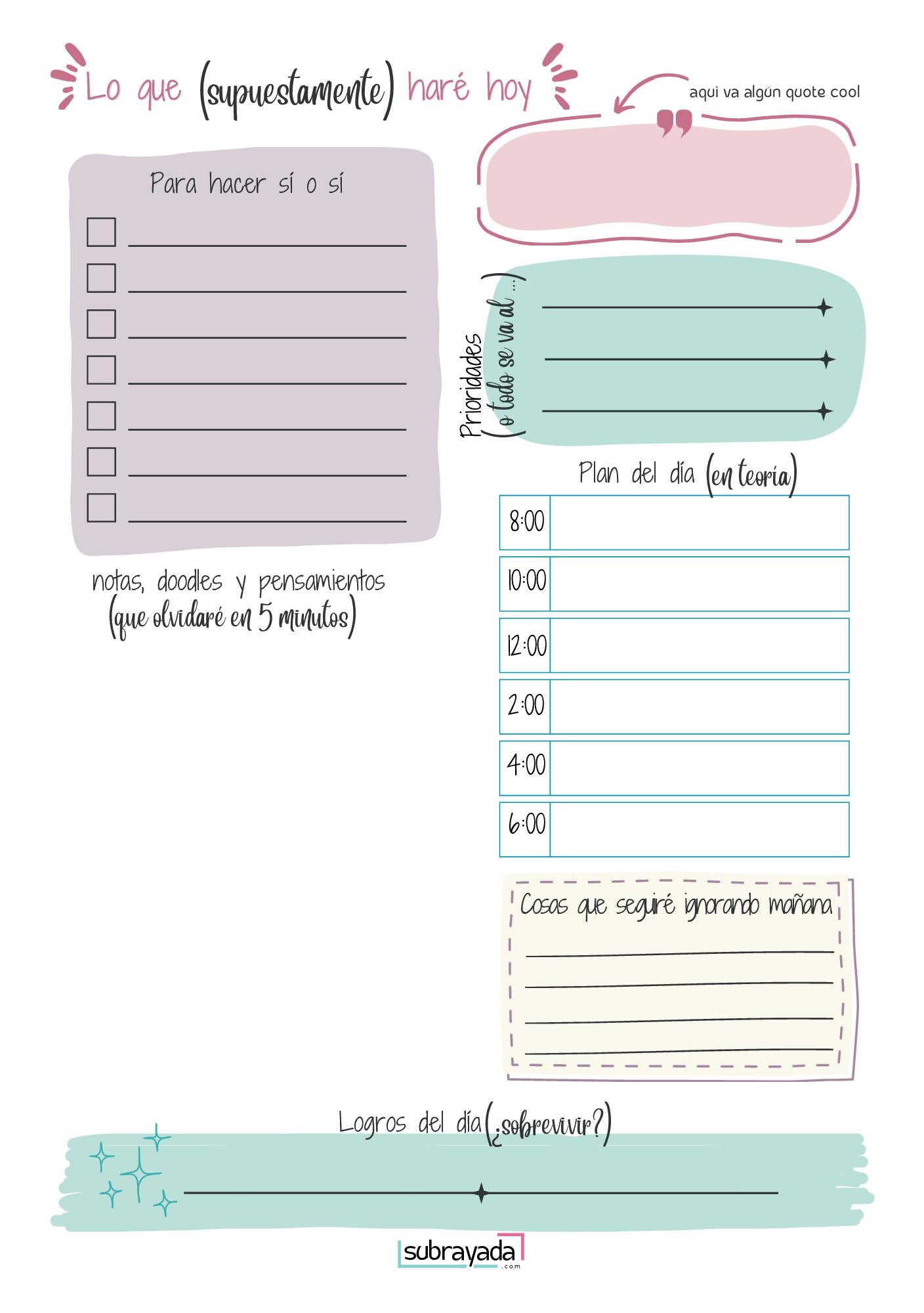 Notepad - Daily Planner | Pa' organizar tu día sin estrés