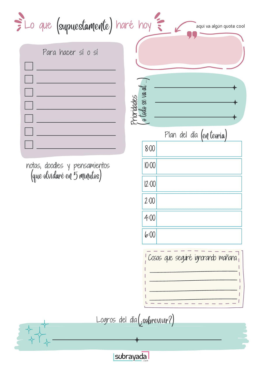 Notepad - Daily Planner | Pa' organizar tu día sin estrés