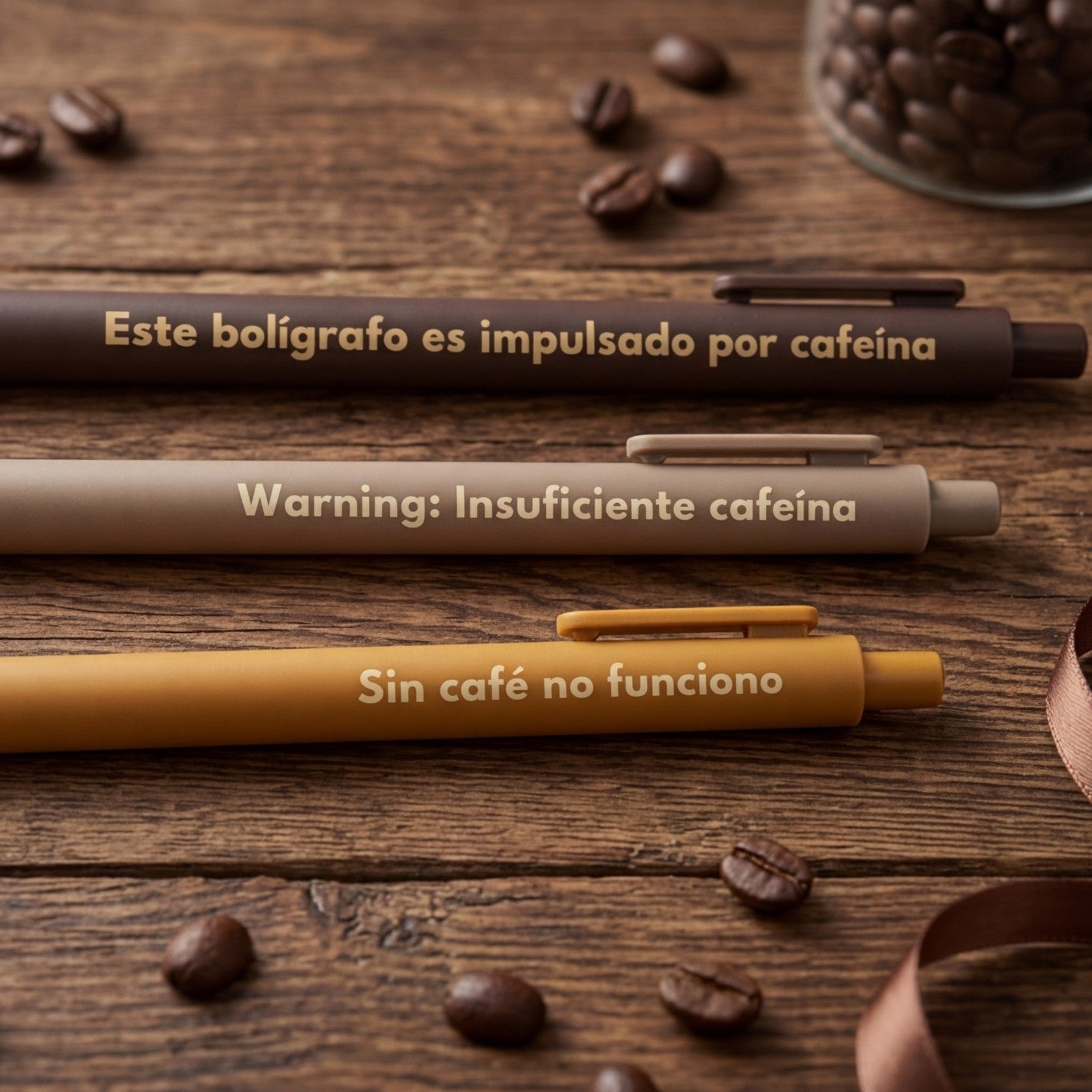 Set de 3 Bolígrafos - No me hablen antes del café