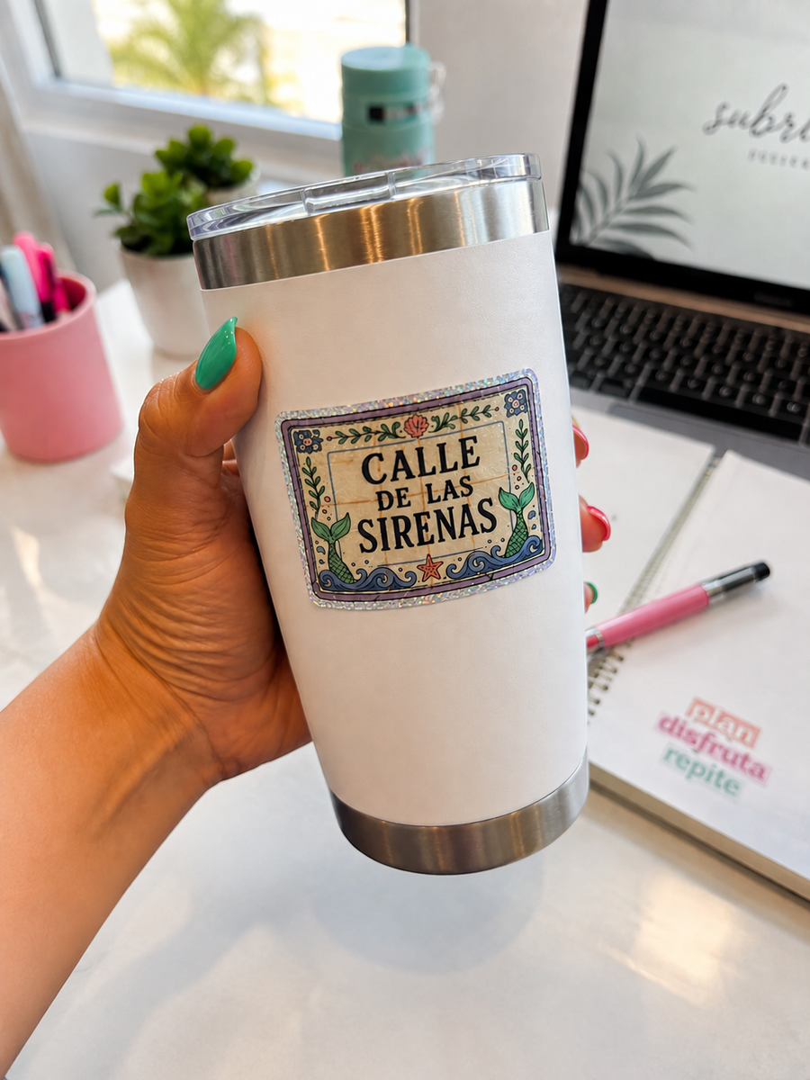 Sticker Holográfico – Calle de las Sirenas | Vintage Latina