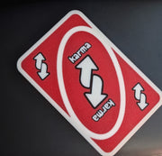 Tap to Pay Card – "Karma Reverse" | NFC 3D Printed Business Card