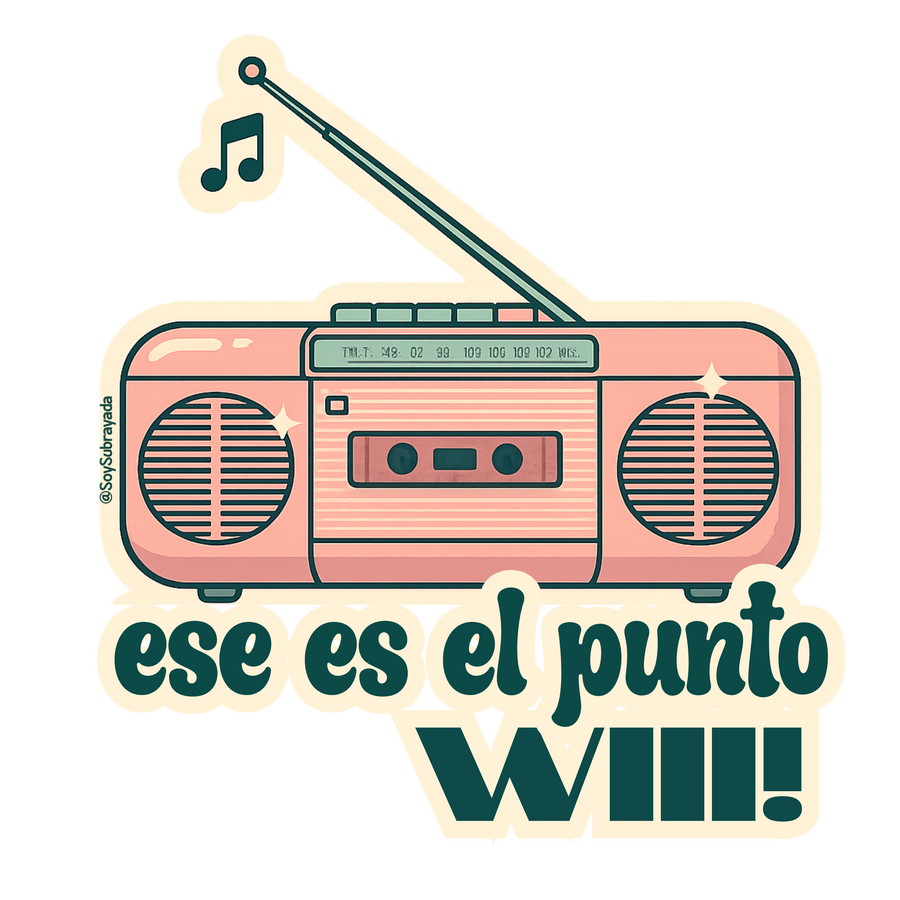 Sticker "ese es el punto WIII!" | Boricua Retro