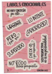 Sticker Sheet - Labels Emocionales - pa' Marcar tu Mood Real
