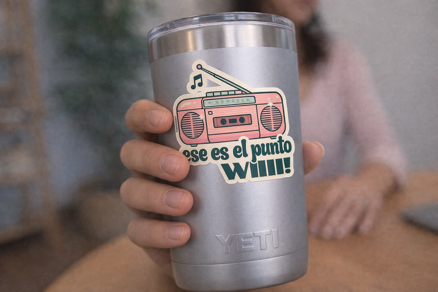 Sticker "ese es el punto WIII!" | Boricua Retro