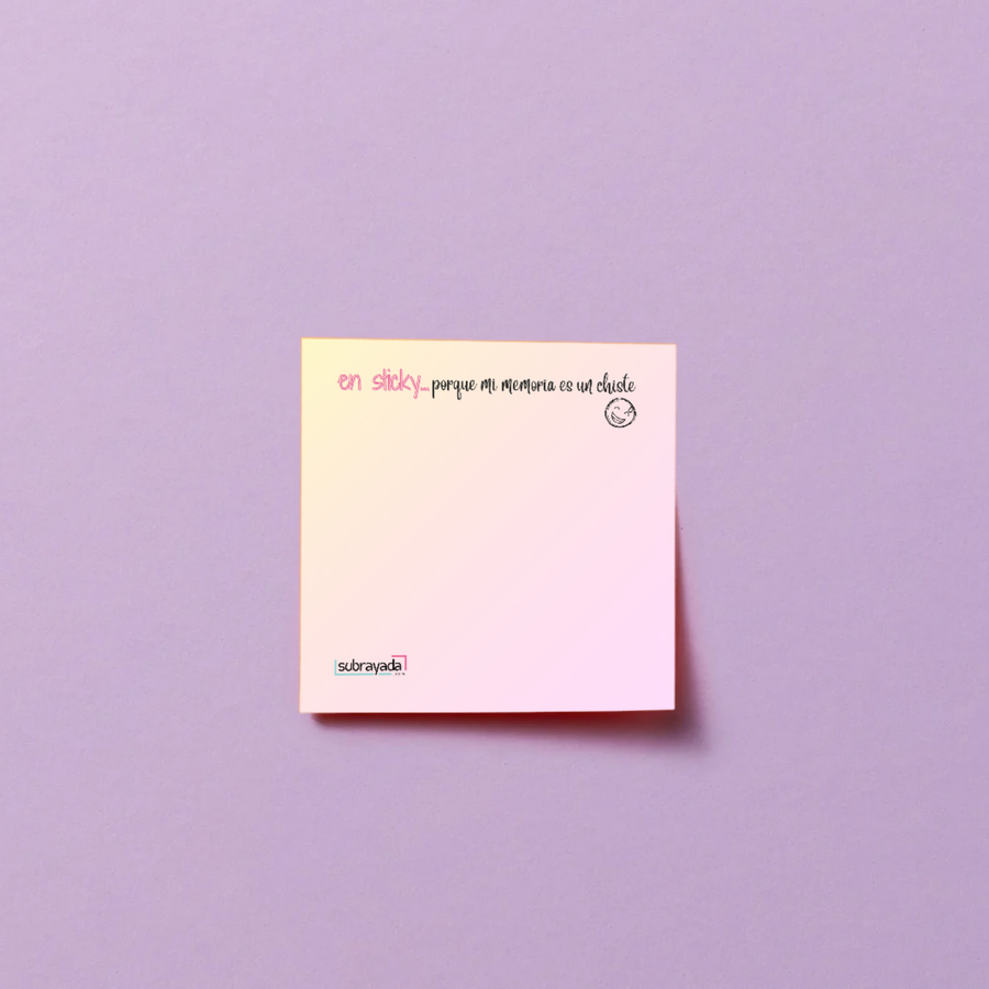 Sticky Notes – En sticky, porque mi memoria es un chiste