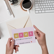 Postal - MAMÁ: ser tu hij@ es mi trauma favorito